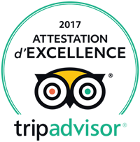 Certificat d'escellencde TripAdvisor 2017 